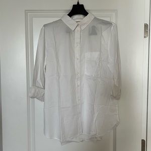 H&M White Long Sleeve Shirt
